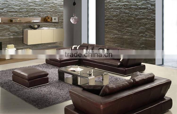 Italian genuine leather sofa,living room furniture modern sofa