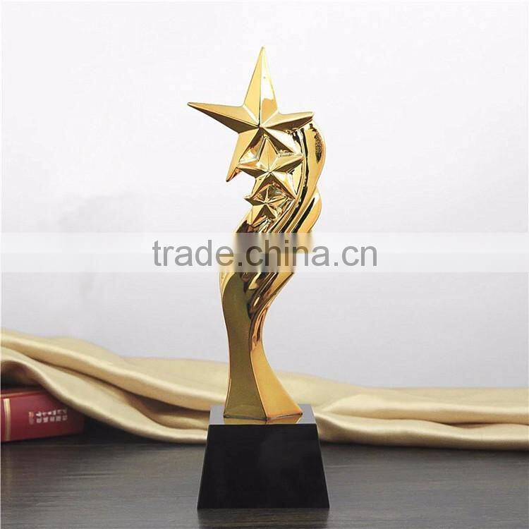 Custom design replica grammy metal award crystal base trophy