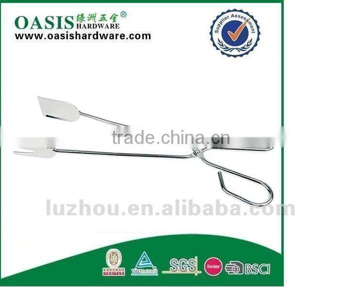 HIGH QUALITY Food tong iron with powder coating plastic coating handle