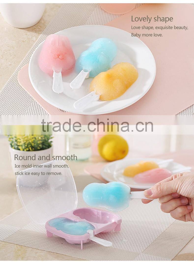 Homemade plastic ice cream mold / set of 2 ice cube mold
