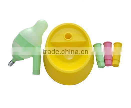 Removable plastic pet dog water feeder set