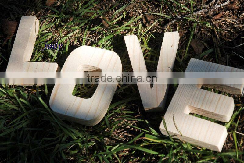 Decorative small wooden craft alphabet letters Wholesale