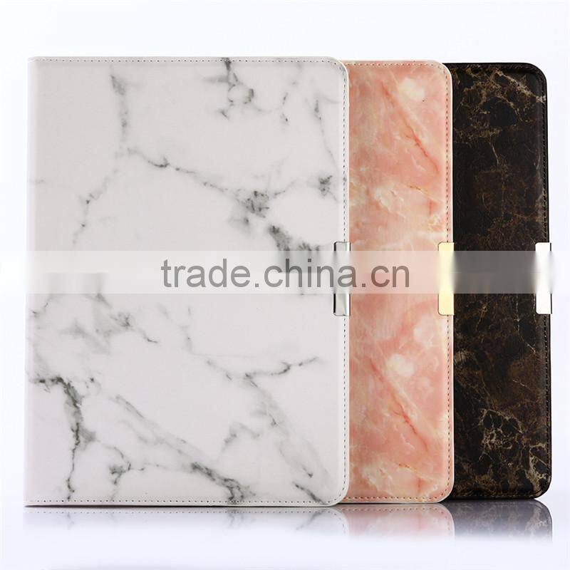 Noble design high quality marble PU card bumper/pocket cell phone case for Ipad 5,6,7,8