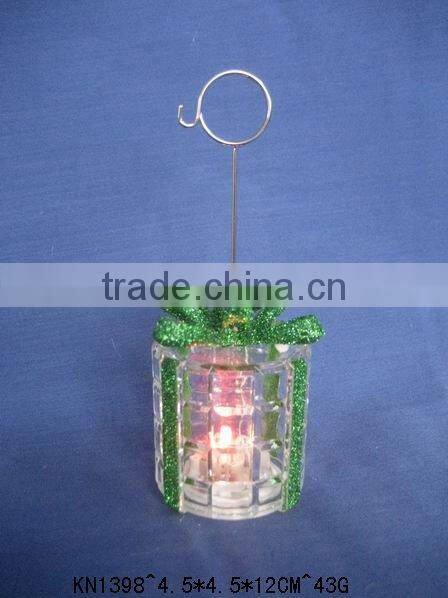 new style acrylic plastic LED glitter light colourful gift box decor