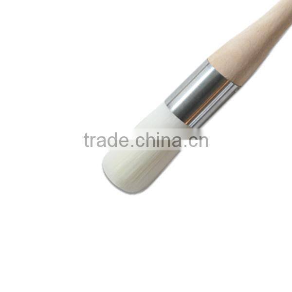 2017 Hot Sale Wooden Handle 100% White Filament Cheap Round Brushes