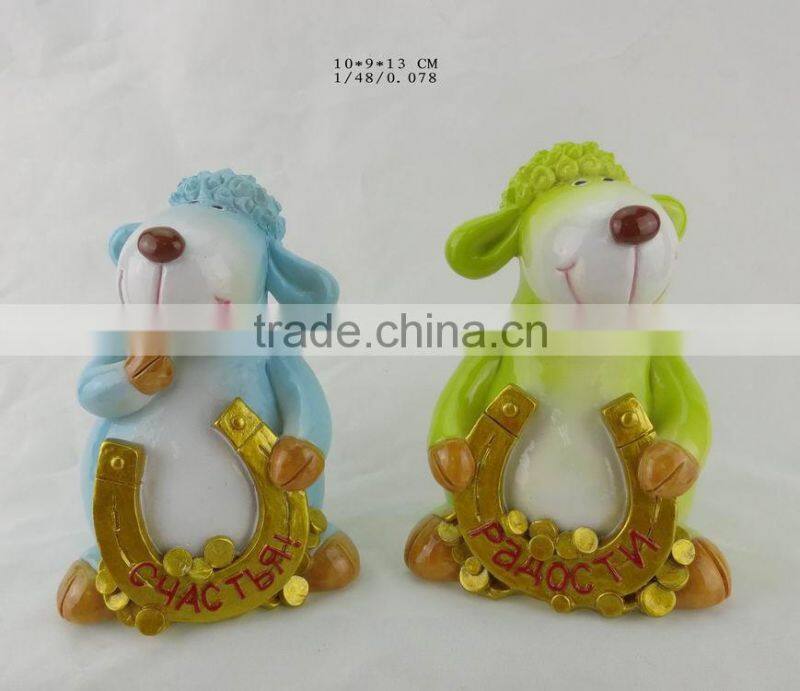 sheep resin fridge magnet