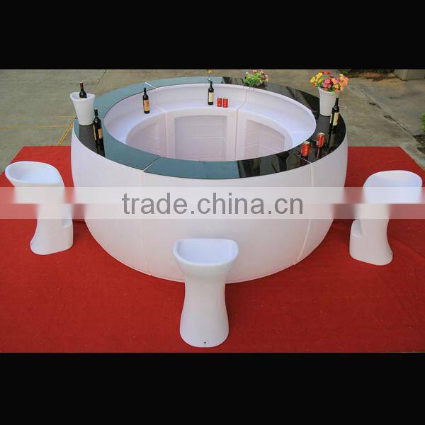 Led glowing high bar table,illuminated led bar table,illuminated lounge LED table