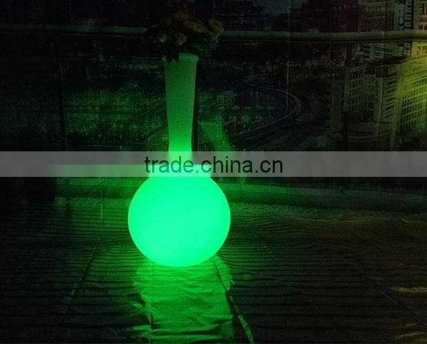 16 colors changing vase led light base with IR remote control