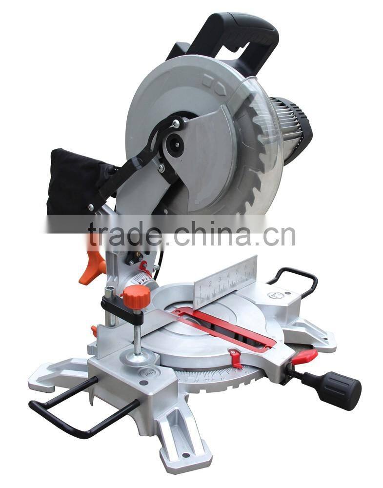 1800w 255mm Long Life Induction Motor Electric Aluminum Wood Cutting Machine Tools Circular Power Plus Compound Miter Saw