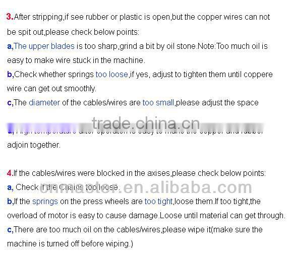 Used Cable and Wire Stripping Machine (AWS-45)