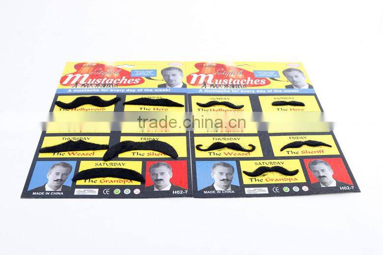 Self -adhesive stylish mustaches artificial mustaches