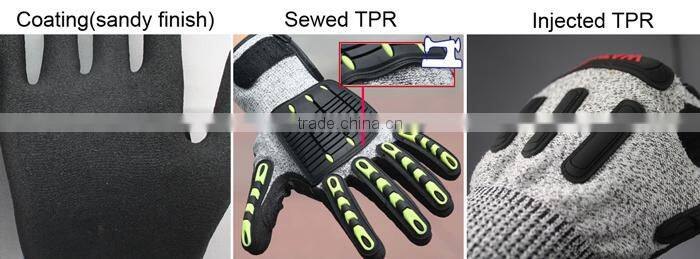 NMSAFETY NEW nitrile glove high impact resistant tpr glove