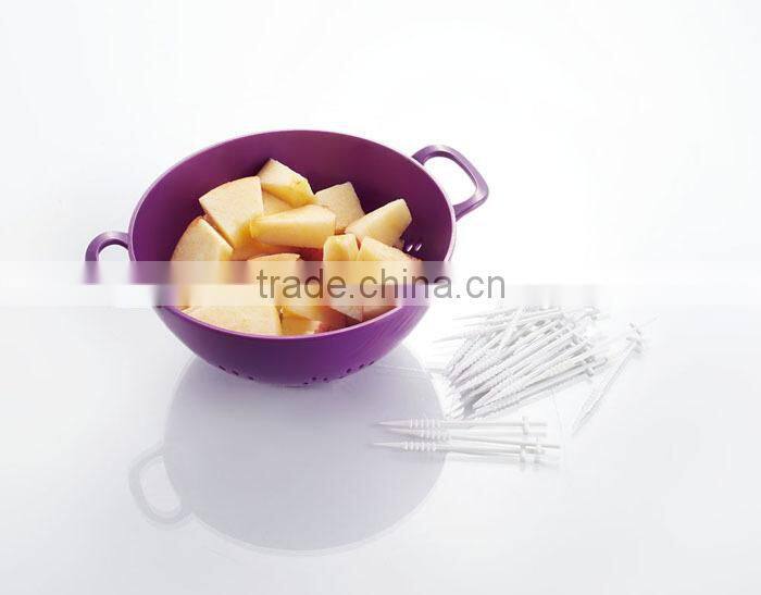 Good quality new design fruit tooth pick, interdental brush toothpick, plastic toothpick