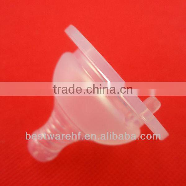 LFGB silicone rubber 5cm wide neck silicone nipples for baby feeding bottles