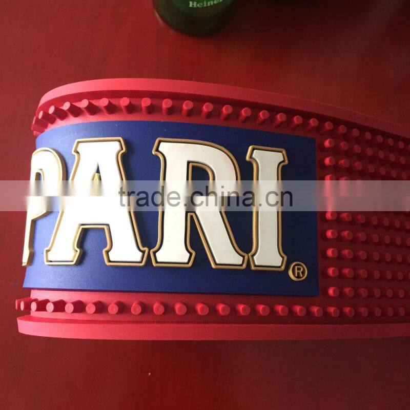 Big size 3D promotional PVC bar mat rubber bar mat