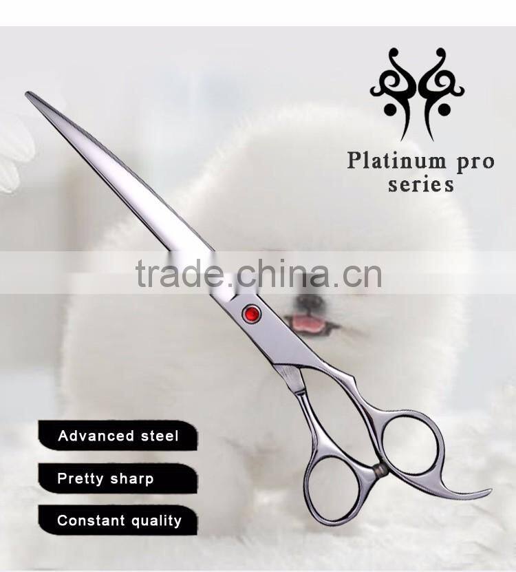2017 design quality reliability dog scissors 8.0 inch hot sale pet grooming scissors