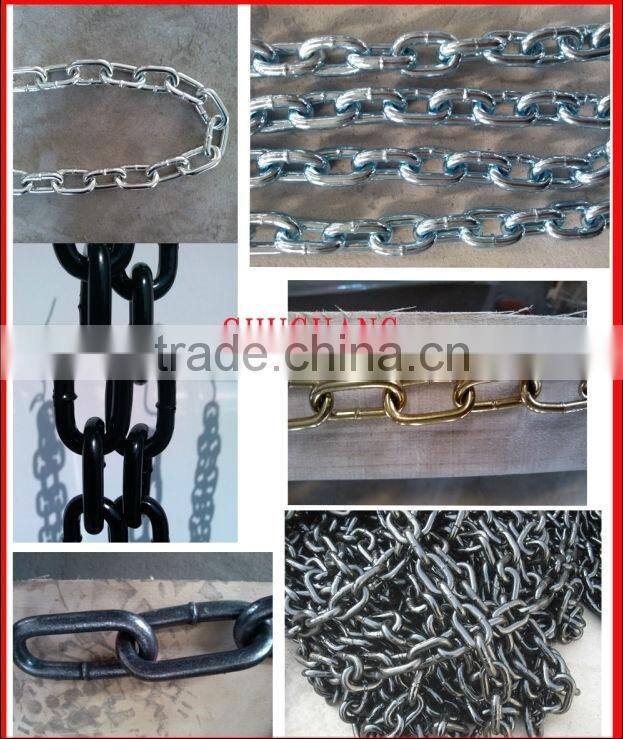 High Quality Electro Galvanized Animal link chain Direct Manufacturer