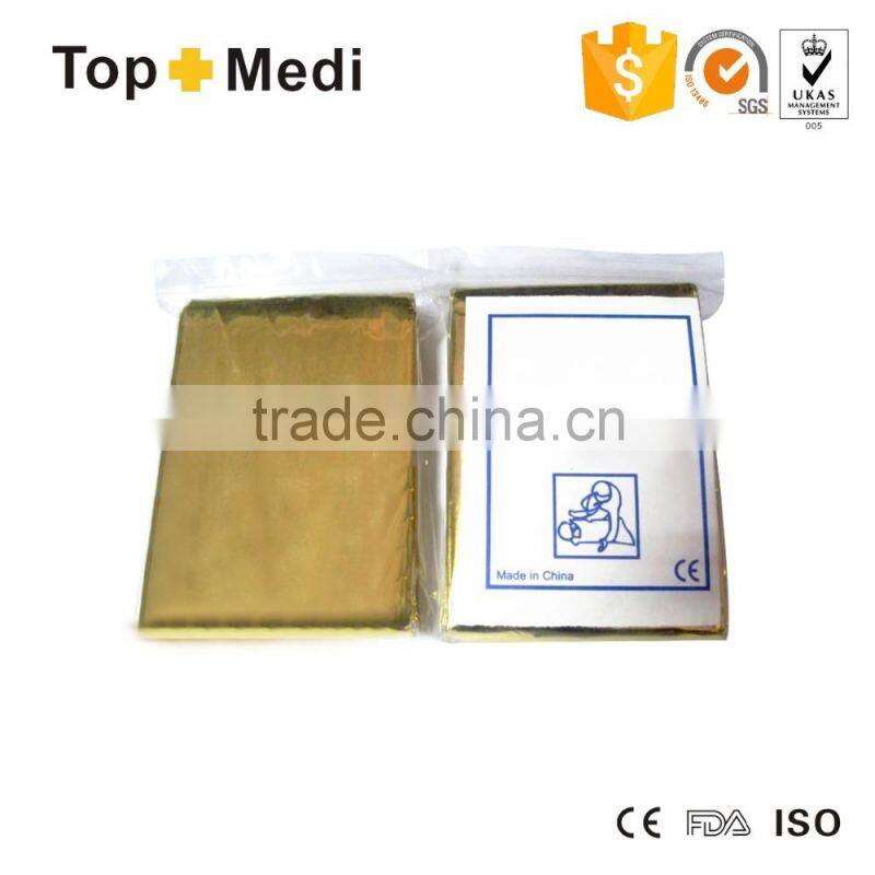 Topmedi Aluminum non-stretch polyseter foil emergency blanket