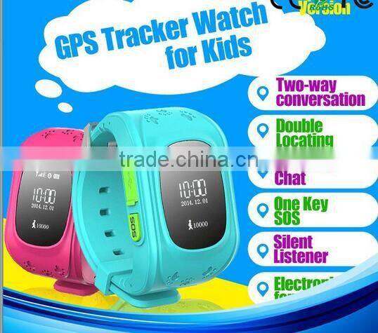 wearable entertainment smart devices smart watch q50 baby kids GPS tracker watch SOS