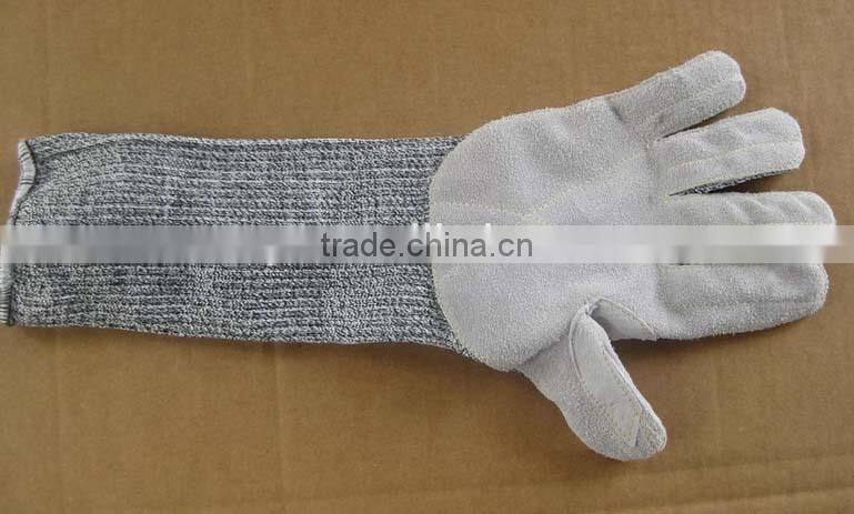 Wire cut resistant gloves leather series