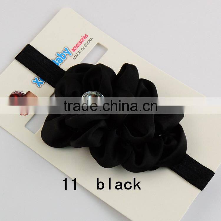 Hot Sale Kids Girl Baby Turban Headband Kids Hairband Hair Accessories Wide Lace Baby Elastic Headband Wholesale