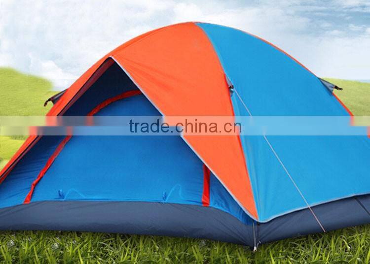 outdoor camping double layer 3-4 person family water proof tent