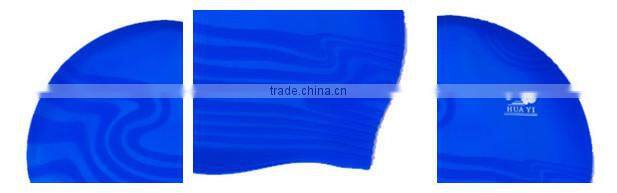 Silver Classic No wrinkle Junior rubber swimming caps