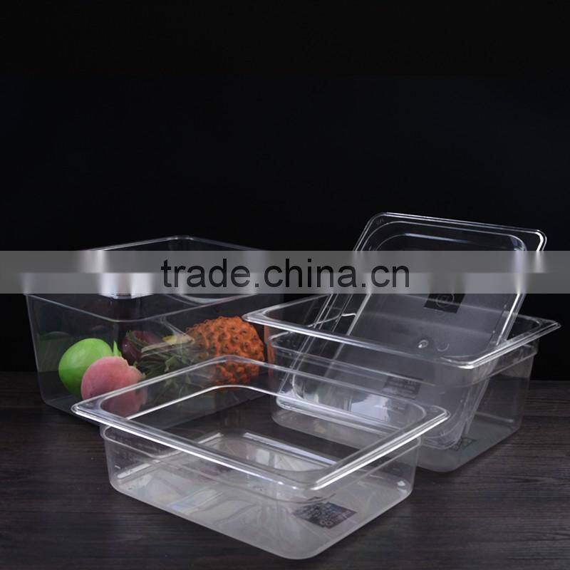 PC plastic GN food pans&container for supermarket and restaurant