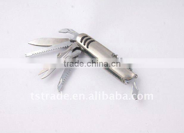 2014 New spring design multi knife pocket knife multi function LED knife K5011SG3