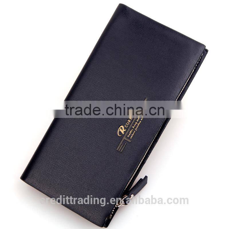 fashion men's multifunctional man long leather wallet
