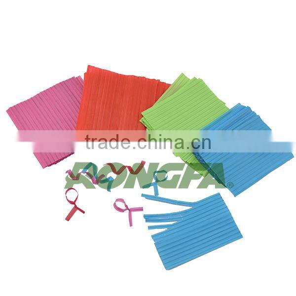 10cm precut printed plastic twist ties for bread bag closure