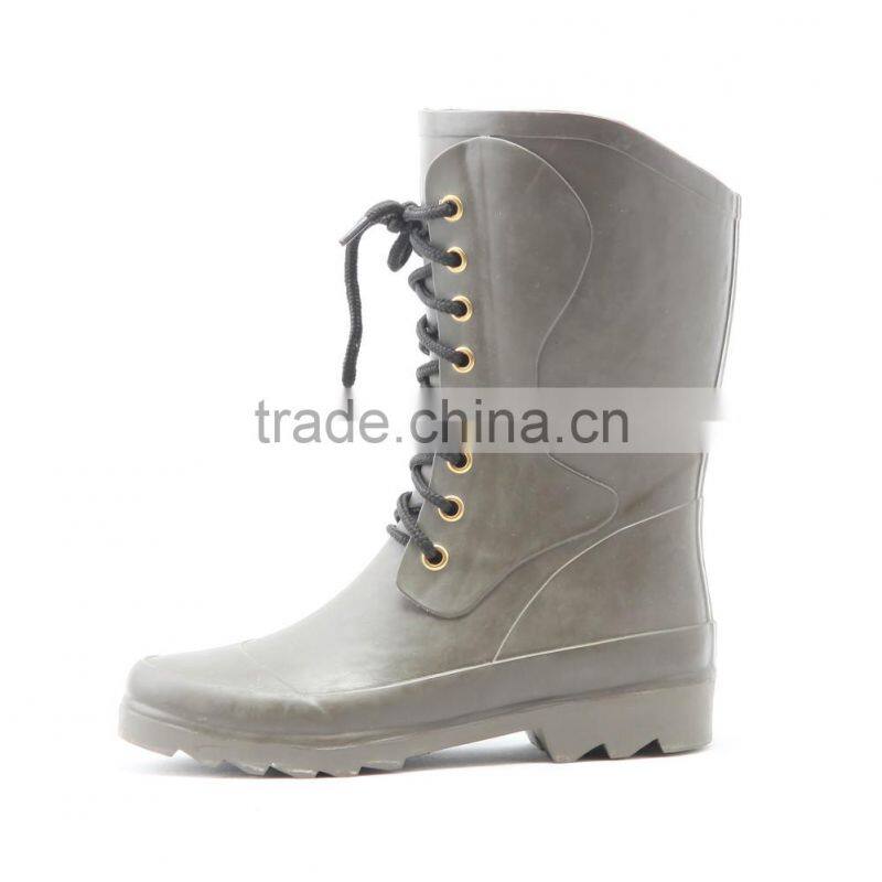 bright color woman short rubber rain boots,rubber gumboots