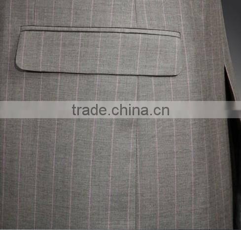 Stripe notch lapel business suits for man