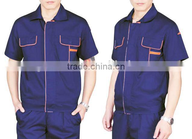 2016 OEM unisex overall uniforms short sleeve workwear