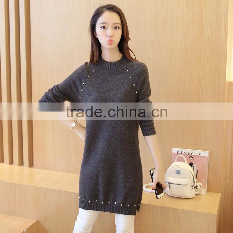 Latest sweater designs for girls 100% cashmere wool womens sweater
