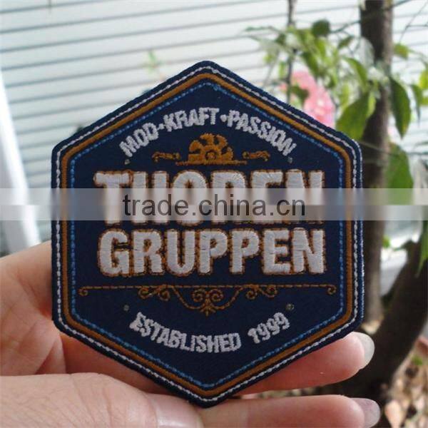 Direct Factory High Quality Embroidery Patches with iron-on back