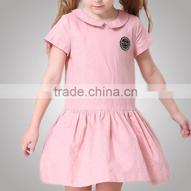 Stretchable Peter Pan Collar Luxury Baby Cloth Dress Reliable Supplier