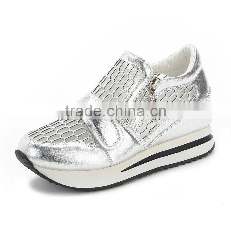 brand casual women height increasing shoes sample, leather increase height hidden insole shoes, height increasing sports shoes