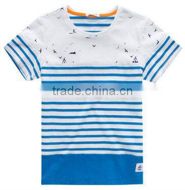 2016 new collection for children stripes customer made t shirt