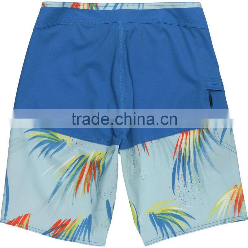 Summer Board Short Water-Related Customizable Fit Adjustable Drawstring Beachwear Repreve Polyester Elastane Custom Swim Trunks