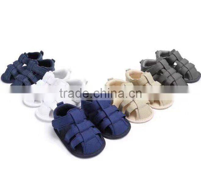 2017 Cheap Fashion Blue baby walker shoes baby boys shoes Gray Children first walker Toddler summer sandals