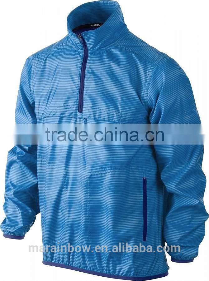 2014 Profession Long Sleeve Men 1/4 zip up Golf Pullover Windbreaker