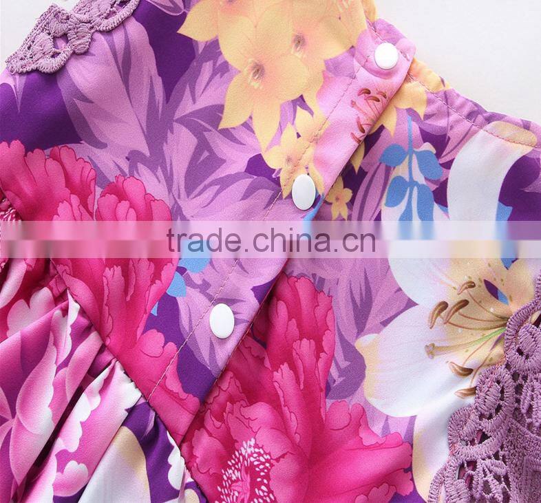 Toddler Infant Clothing Lace Flutter Floral Cute Design Romper One Piece Jumpsuit