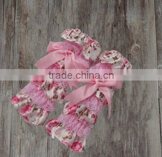 Fashion Kids Ruffle Lace Leg Warmers Baby Satin Knitted Leg Warmers