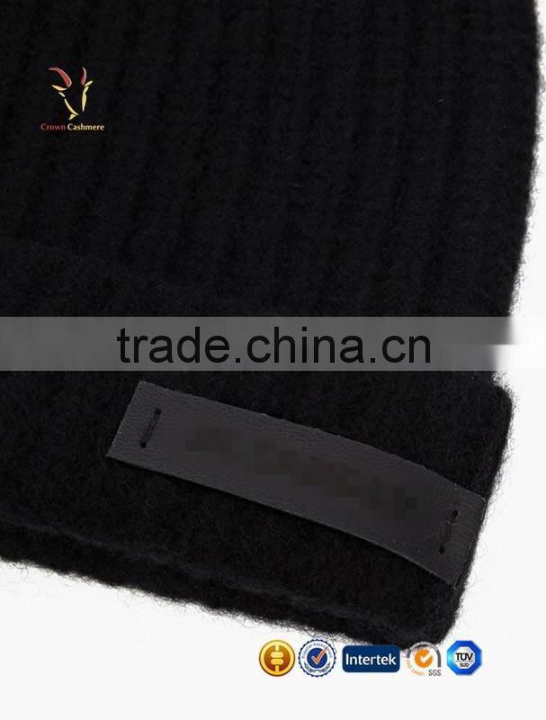 Black Color New ArrivaL Cashmere Knitted Winter Hats