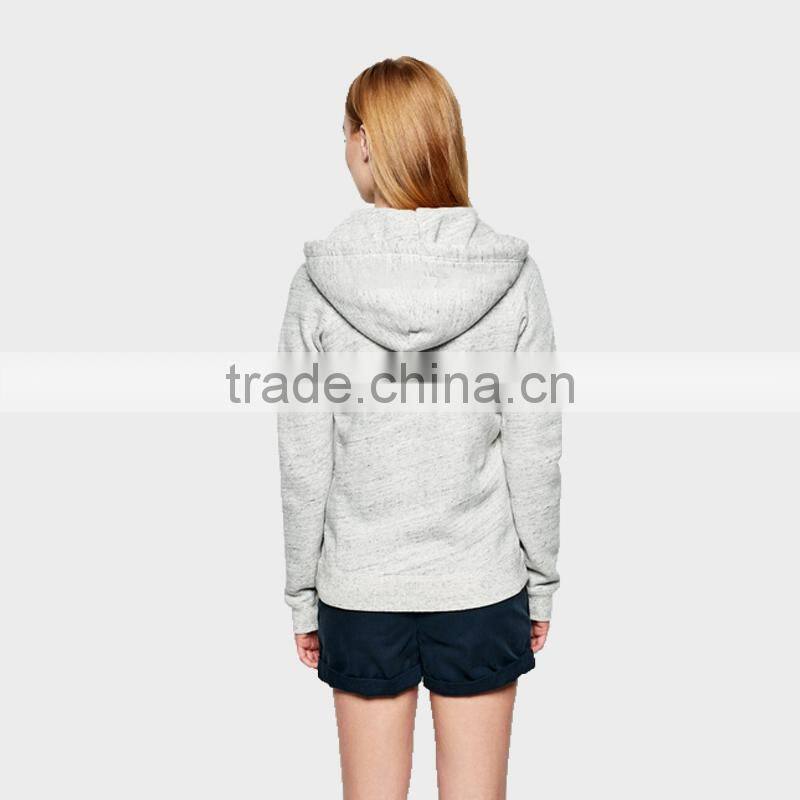 Ladies Sportswear Gray Hoodies 100%Cotton pollover