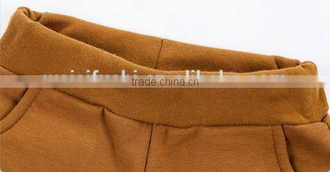 China Supplier Boy Trousers Wholesale100%Cotton Kids Wear Casual Children Embroidery Trouser Pants