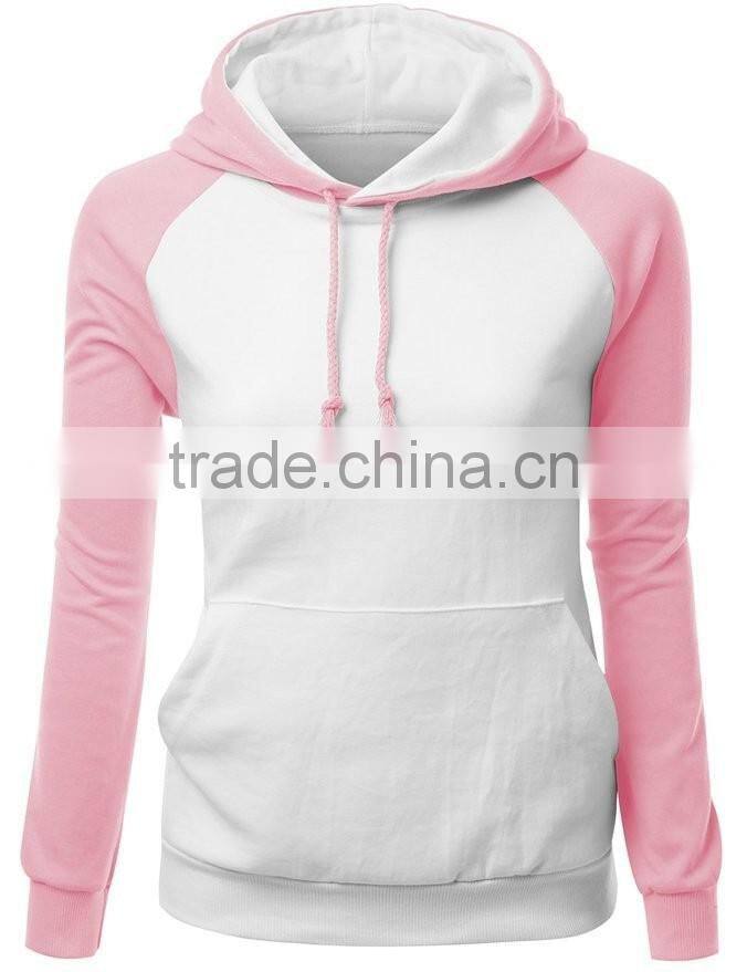 2017 High Quality OEM Designer Autumn Clothes Plain Dyed Blank PulloverJersey Lady Hoody
