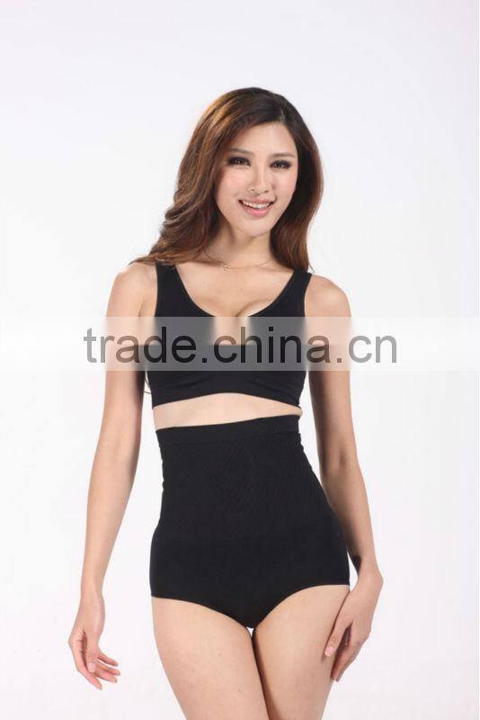 Yiwu factory directly clothing wholesale 2013 women seamless waist training corsets nylon yarn genie bra sets