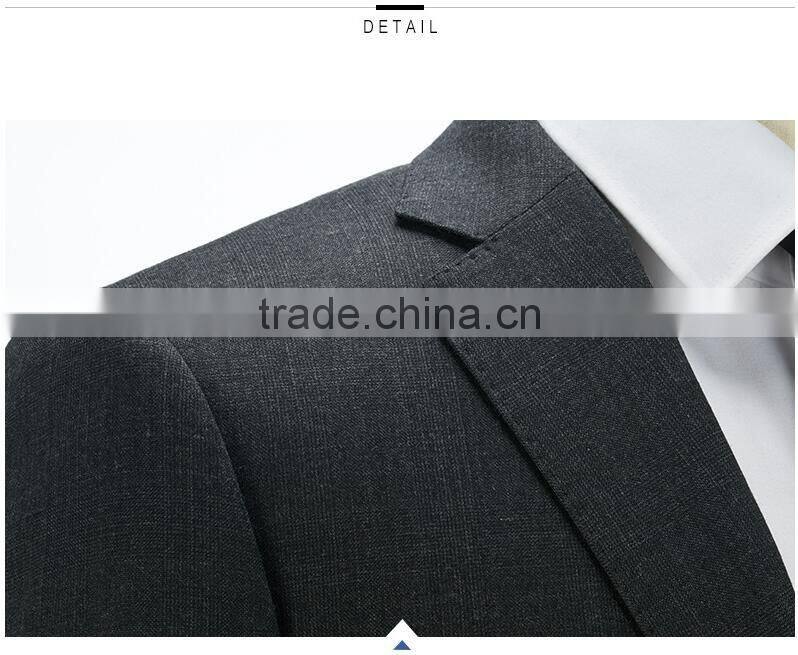 Juqian Italian Latest Trendy Suits Brands Black Man Fashion Business Suit for Men